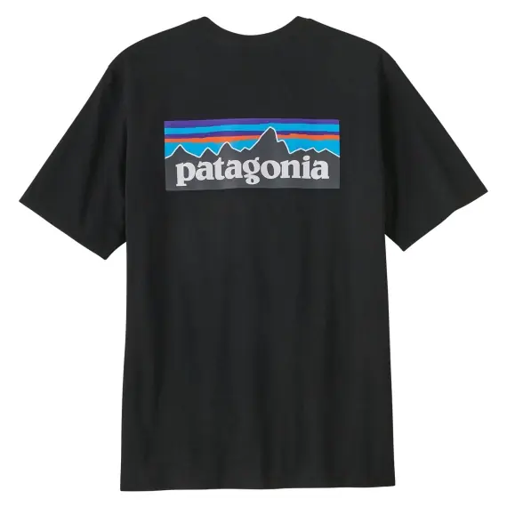 Beperkt Aanbod Patagonia M's P-6 Logo Responsibili-Tee Black, S
