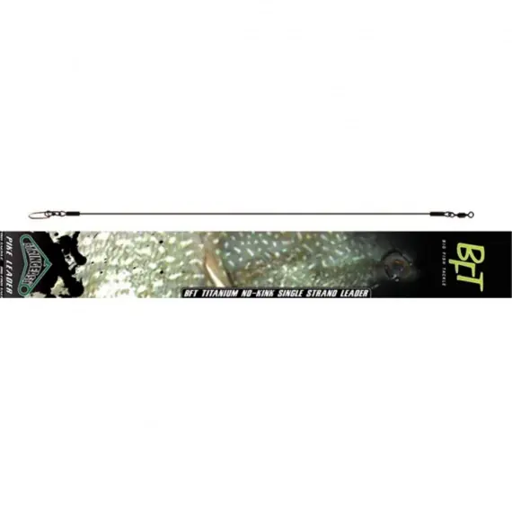 BFT Stiff Jerkbait Leader Titanium 12' (30 cm) Premium