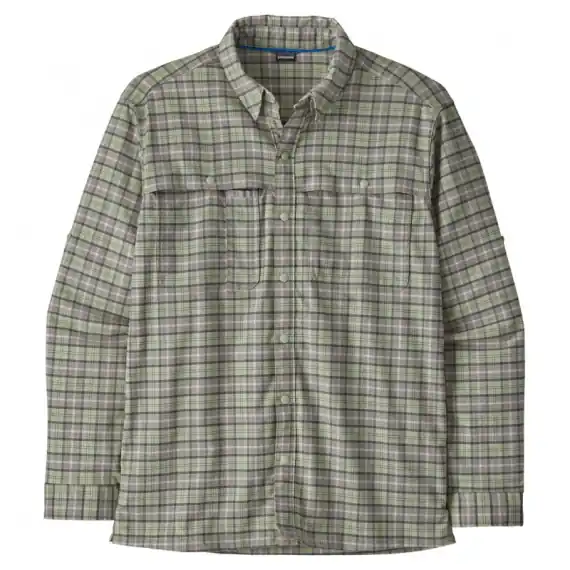 Rechtstreeks Van De Fabrikant Patagonia M's Early Rise Stretch Shirt On the Fly: Salvia Green - M
