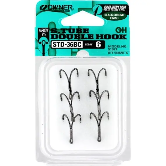 Beperkt Aanbod Owner STDN-36BC Double Tube Hook (6-pcs) #8