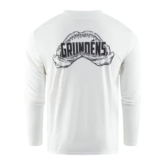Grundéns Apex Predator LS Tech Tee White - M Op = Op