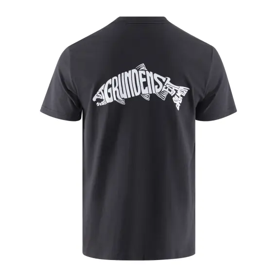 Grundéns Eat Your Words HD Pocket Tee Black Salmon Graphic - L Rechtstreeks Van De Fabrikant