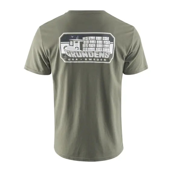 Aanbieding Grundéns Trapper SS T-Shirt Forest Heather - L