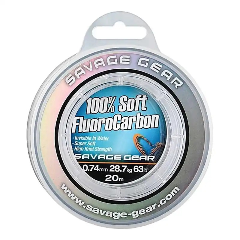 Beperkte Voorraad Savage Gear Soft Fluoro Carbon 1.0mm 15m 111lb 50.5kg
