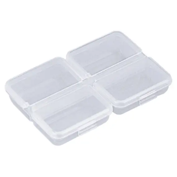 Meiho Accessories Box, 95x68x18 - 4 Comp - Clear Op = Op