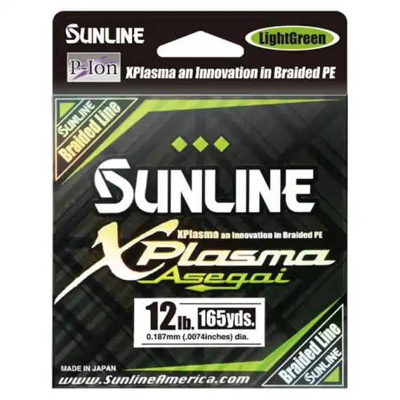 Sunline XPlasma Asegai 150m Light Green 22,7kg/50lb - 0,38mm Uitverkoop