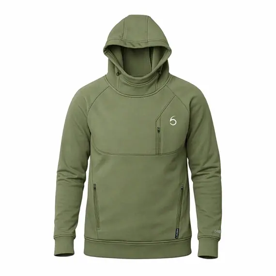 Shop Nu 6th Sense FishDock Hoodie Concrete - Medium