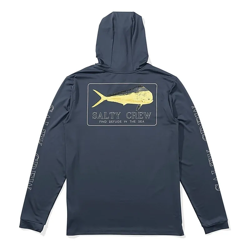 Salty Crew Golden Mahi Hood Sunshirt Blue Fin - S Actieprijs
