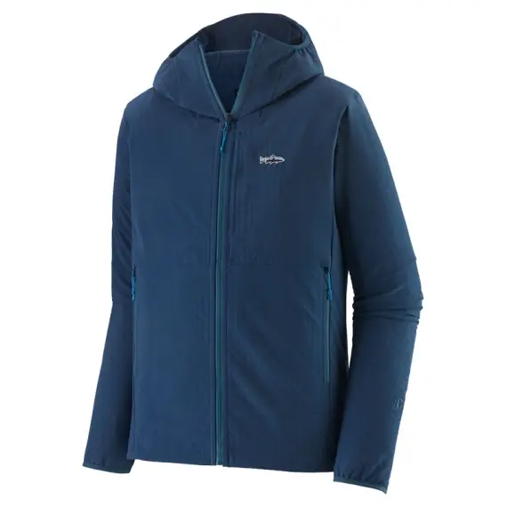 Patagonia M's R1 TechFace Fitz Roy Trout Hoody, Tidepool Blue - S Koop Vandaag