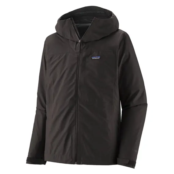 Patagonia M's Boulder Fork Rain Jacket Black - S Speciale Aanbieding