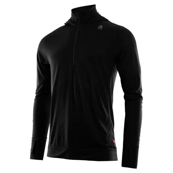 Hoge Kwaliteit Aclima LightWool 140 Hoodie M's Jet Black - S