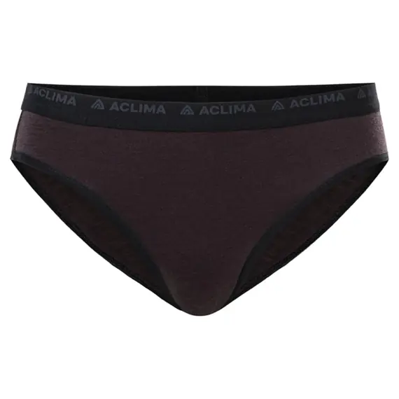 Aclima LightWool 140 Briefs W's Chocolate Plum - XS Beperkte Voorraad