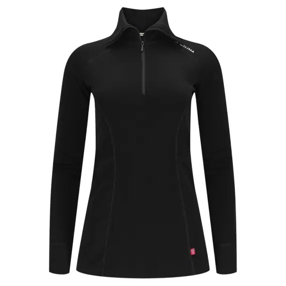 Bestel Nu Aclima WarmWool Polo W's Jet Black - XS