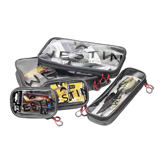 Laatste Kans Westin W4 Clear Guard Pouch Set 5 Puches Titanium Black