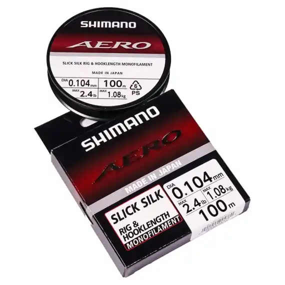 Shimano Aero Slick Silk Rig 100m Clear - 0.24mm 5.28kg Merkproduct