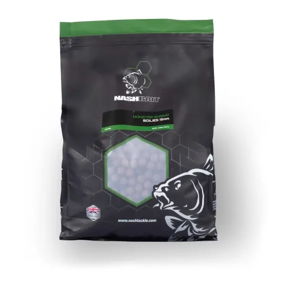 Nash Monster Shrimp Boilies - 15mm 5kg Shop Nu