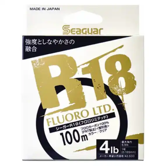 Seaguar R18 Fluoro Ltd 100m 10lb 0.26mm Snelle Levering