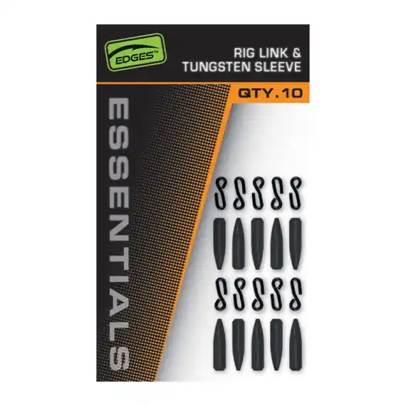 Beperkt Aanbod Fox Edges Rig Link and Tungsten Sleeve 10-pack