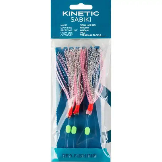 Uitverkoop Kinetic Sabiki Sei & Lyr #5/0 Pink