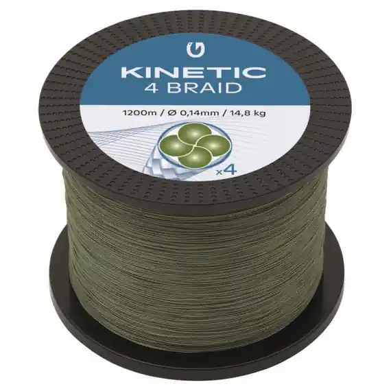 Bestseller Kinetic 4 Braid 1200m Dusty Green 0,40mm/33,6kg