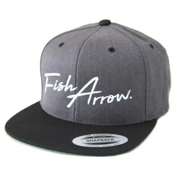 Nu Kopen Fish Arrow Flat Cap Dark Hether Grey