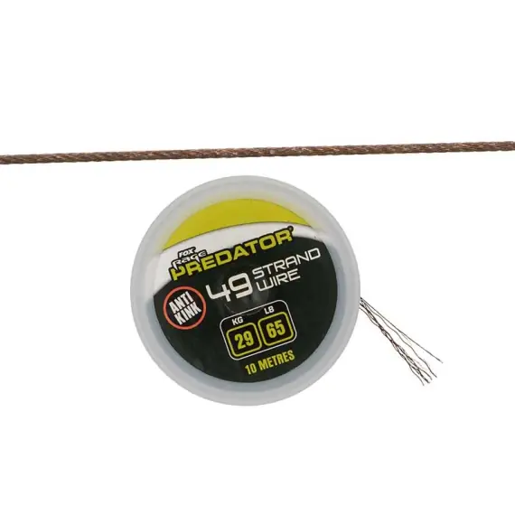 Gereduceerde Prijs Fox Rage Predator 19-Strand Coated Wire 10m 46lb 21kg