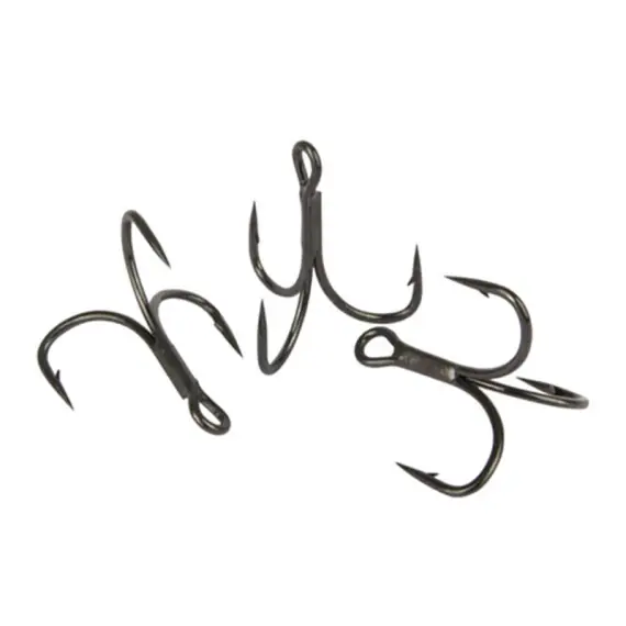 Fox Rage Predator PowerPoint X-Strong Barbed Treble Hook Size 8 6-pack Snelle Levering