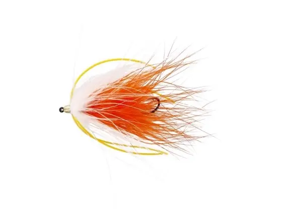 Alleen Vandaag Marabou Worm White/Orange # 10