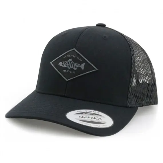 Hete Deal Fishline Fish Logo Snapback Black Grey Patch