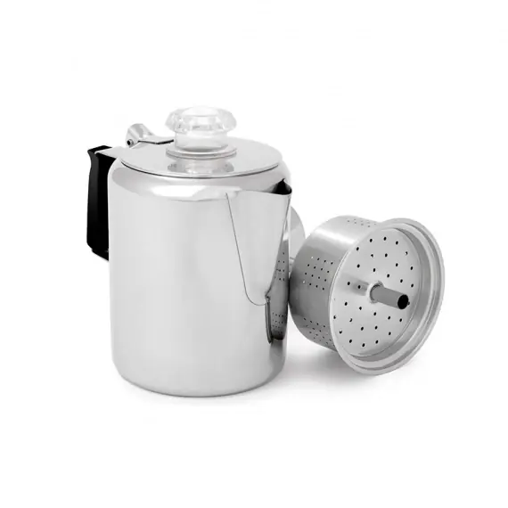 GSI Outdoors Glacier Stainless 6 Cup Percolator Hoge Kwaliteit