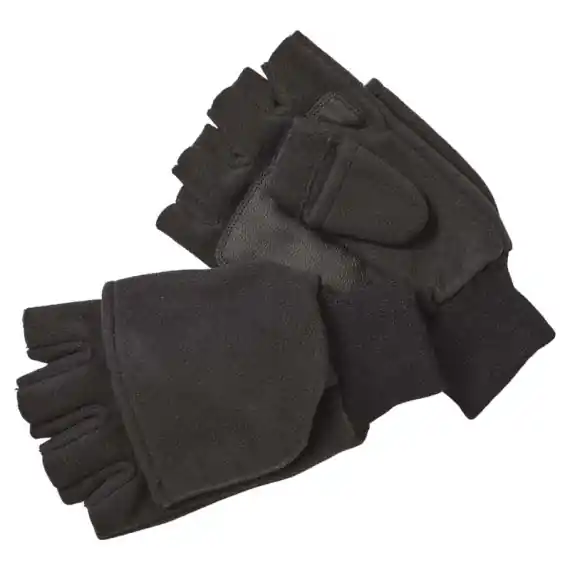Betrouwbaar Kinetic Wind Stop Fold Over Mitt M Black