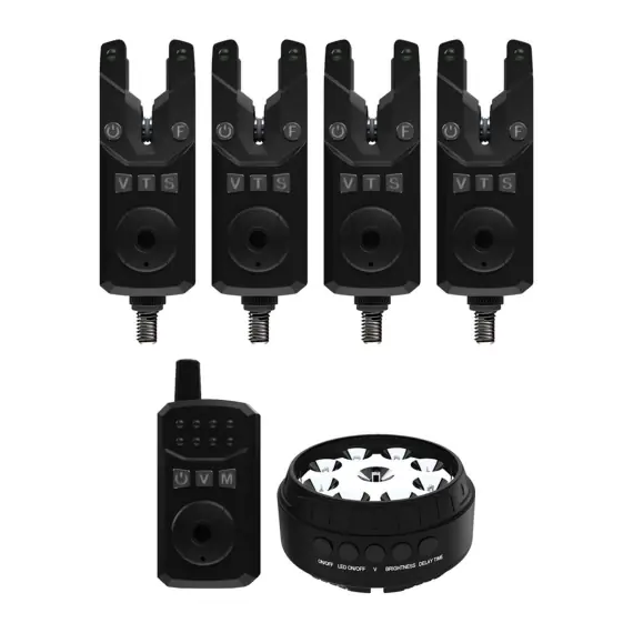 Sonik SKS2 Alarm Set 4+1 + Bivvy Lamp Bestel Nu