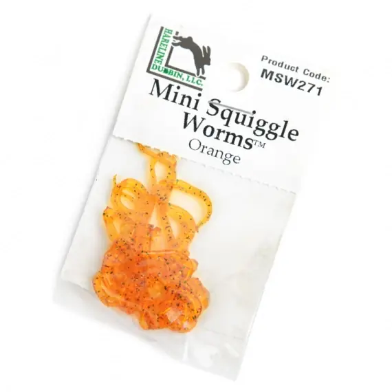 Direct Verzonden Mini Squiggle Worms #271 Orange