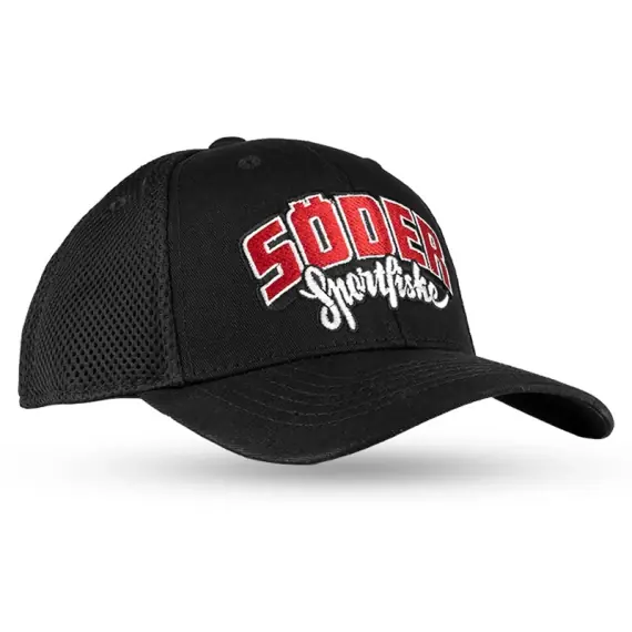 Laatste Versie Söder Sportfiske Baseball Air Mesh Cap Black