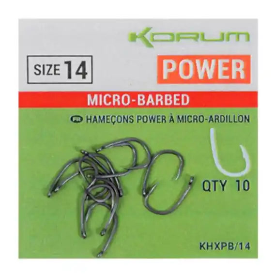 Korum Xpert Power Micro-Barbed - 16 Finale Uitverkoop