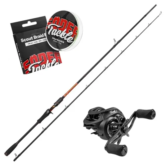 Beperkt Aanbod Kinetic Xarann Predator Trigger 225cm 25-75g Combo
