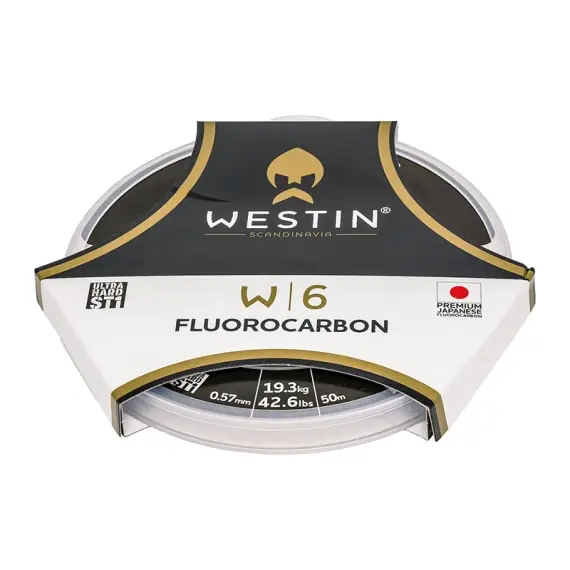 Direct Beschikbaar Westin W6 ST1 Fluorocarbon 50m - 0,65mm, 25,1kg