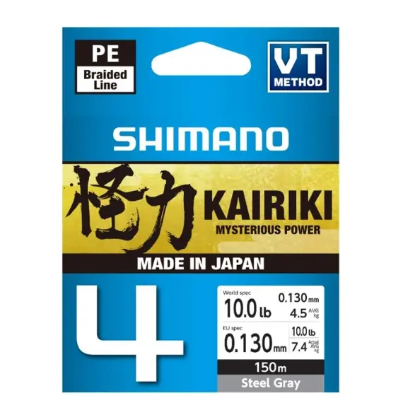 Meest Verkocht Shimano Kairiki 4 150m Steel Gray - 0.28mm 26.0kg