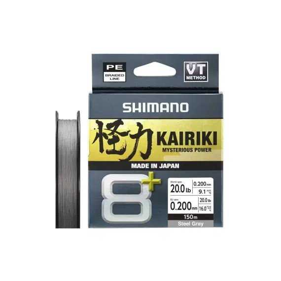 Koopje Shimano Kairiki 8+ 150m Grey - 0.315mm
