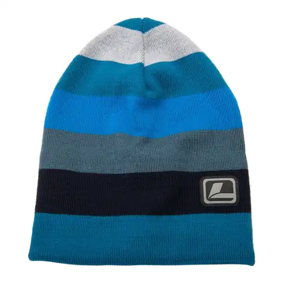 Loop Multicolor Beanie - Stripes Petrol Beperkt Aanbod