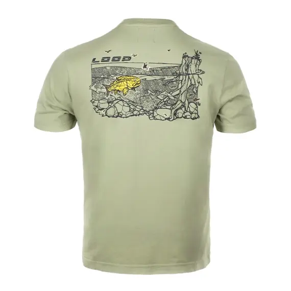 Loop M's Logo T-Shirt Trout Seagrass - S Beperkte Voorraad