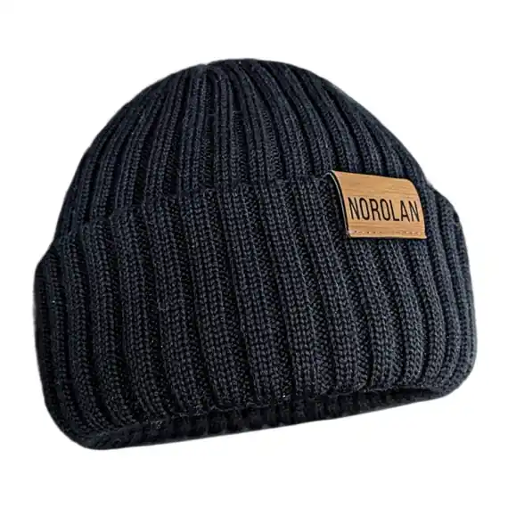 Norolan Merino Wool Ice Fishing Beanie - Black One-Size Gereduceerde Prijs