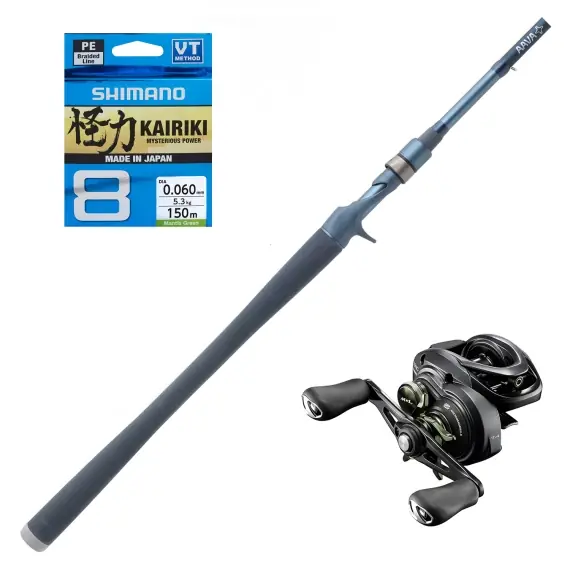 AAVA Meri Rod 8'6'' 8-30g Seatrout Baitcasting Combo Gratis Retour