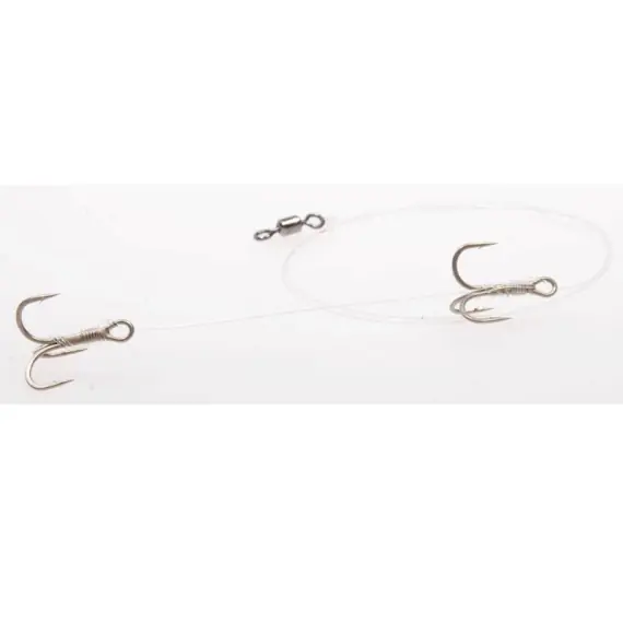 Gratis Retour Wiggler Predator Leader Fluorcarbon w. gamakatsu Hook TR13 stl. 8 20lbs