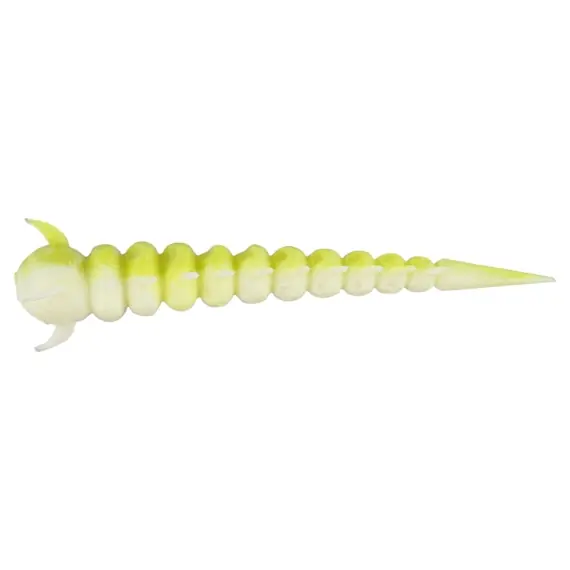 Westin Greedy Worm 5,5cm Garlic/Cheese (10pcs) - Baby Blue/White Koopje