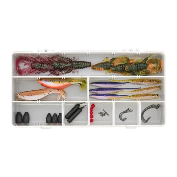 Beste Prijs Westin Perch Box - Dropshot + Texas & Carolina 45Pcs