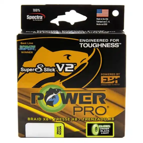 PowerPro Sup 8 Slick V2 455m Aqua Green - 0.41mm 40kg Aanbieding