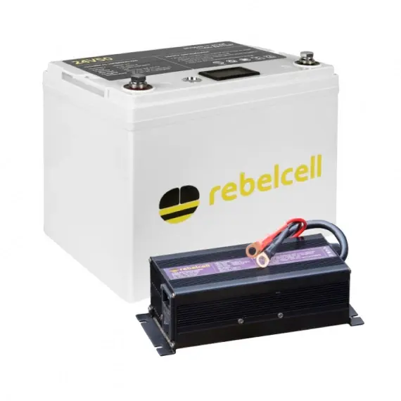 Premium Rebelcell 24V50 Li-ion Med Laddare 29.4V12A
