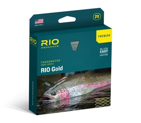 RIO Premier Gold Fly Line Float Moss/Gold# 3 Finale Uitverkoop