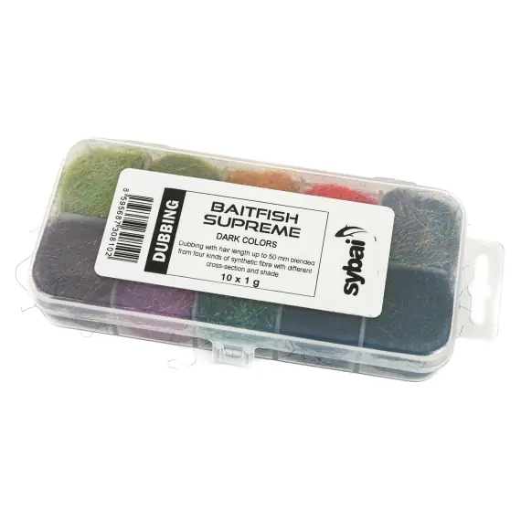 Baitfish Supreme Dubbing, Box - Dark Colors Bestseller